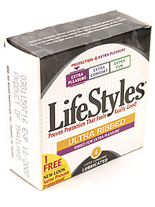 LifeStyles Ultra Ribbed 3 pk.