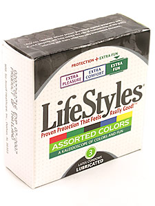 LifeStyles Assorted Colors 3 pk.