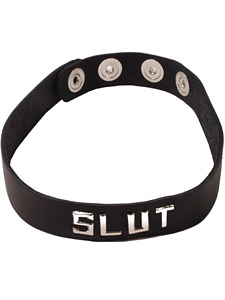 WB-B3 Leather Collar - Slut