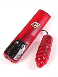 Beyond 2000 Ribbed Bullet Red