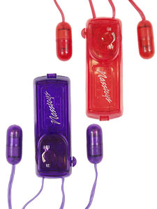 Vibrating Mini Twin Bullets Red
