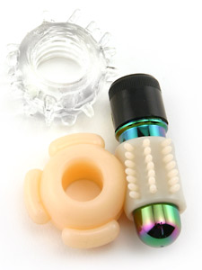 Boi Toyz Cock Kiss Natural & Clear Rings