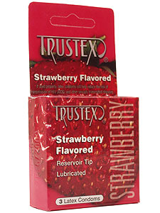 Trustex&reg; 3 Pak Strawberry