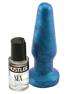 Hustler® Silicone Anal Plus Medium Blue
