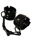Fetish Fantasy Rubber Cuffs - Black