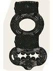 Macho Collection Double Power Cock & Balls Ring Black