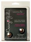 Crazy Girl Pleasure Balls Silver Plated