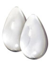 Crystal Glass Eggs Large Clear