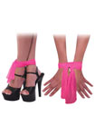 Neon Nylon Love Ties Pink