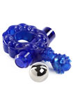 Crossbones Mighty Marble Single Bullet Cockring Blue