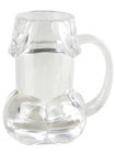 Bachelorette Pecker Beer Mug Clear