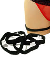 Garter Black (4 Pack) (One Size)