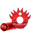 Crossbones Flame Thrower Cockring Red