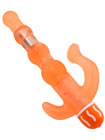Vibrating Diva Pleaser - Orange
